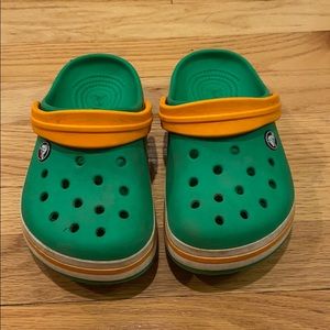 Green Crocs Size J1